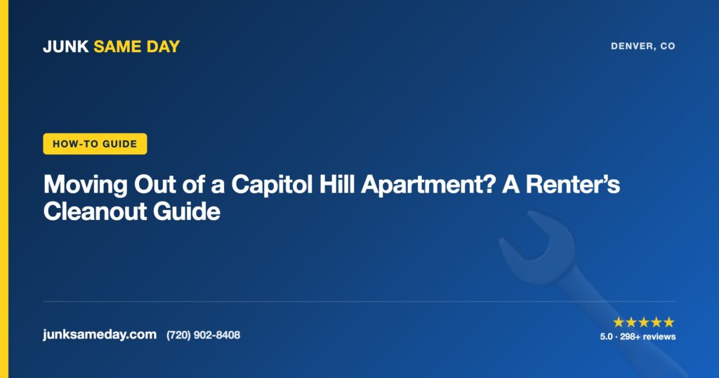 Moving Out of a Capitol Hill Apartment? A Renter’s Cleanout Guide — Junk Same Day Denver