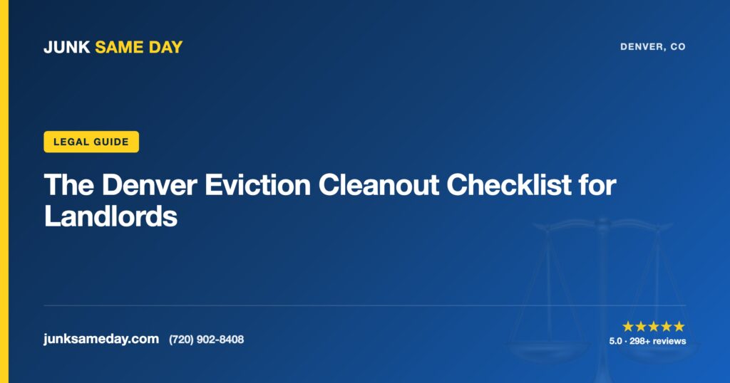 The Denver Eviction Cleanout Checklist for Landlords — Junk Same Day Denver