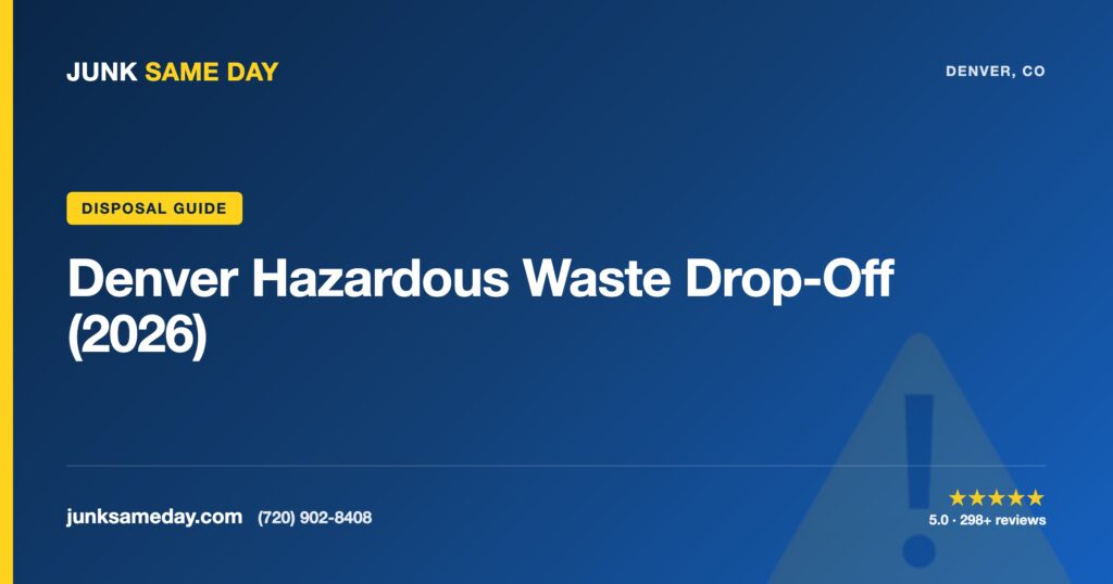 Denver Hazardous Waste Drop-Off (2026) — Junk Same Day Denver