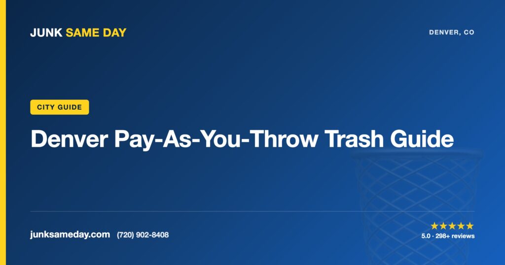 Denver Pay-As-You-Throw Trash Guide — Junk Same Day Denver
