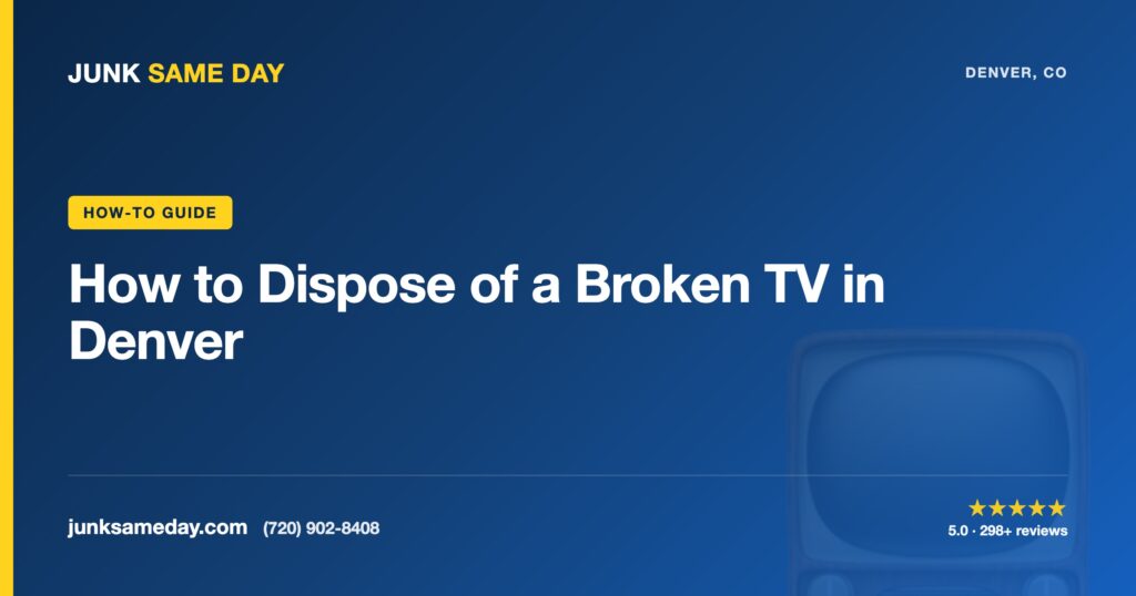 How to Dispose of a Broken TV in Denver — Junk Same Day Denver