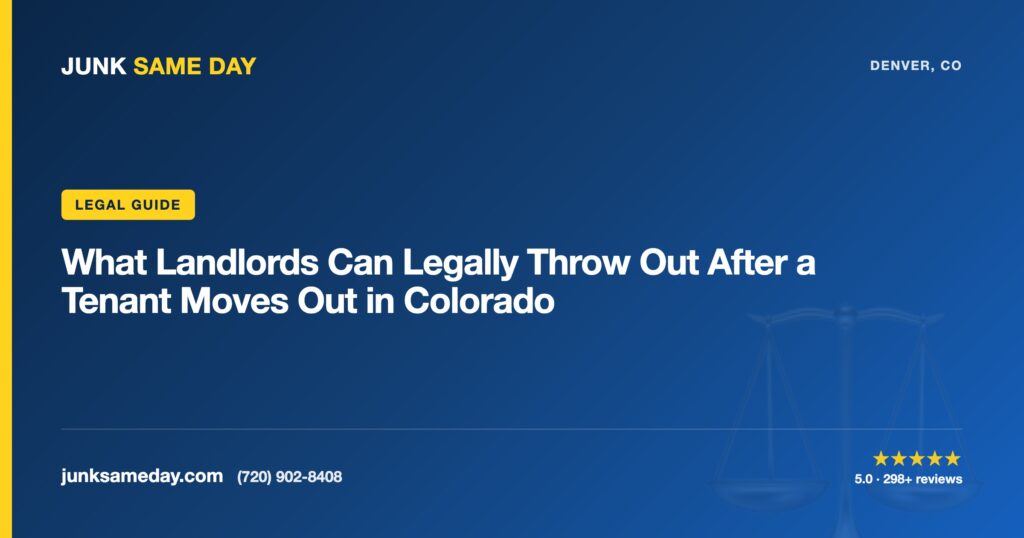 What Landlords Can Legally Throw Out After a Tenant Moves Out in Colorado — Junk Same Day Denver