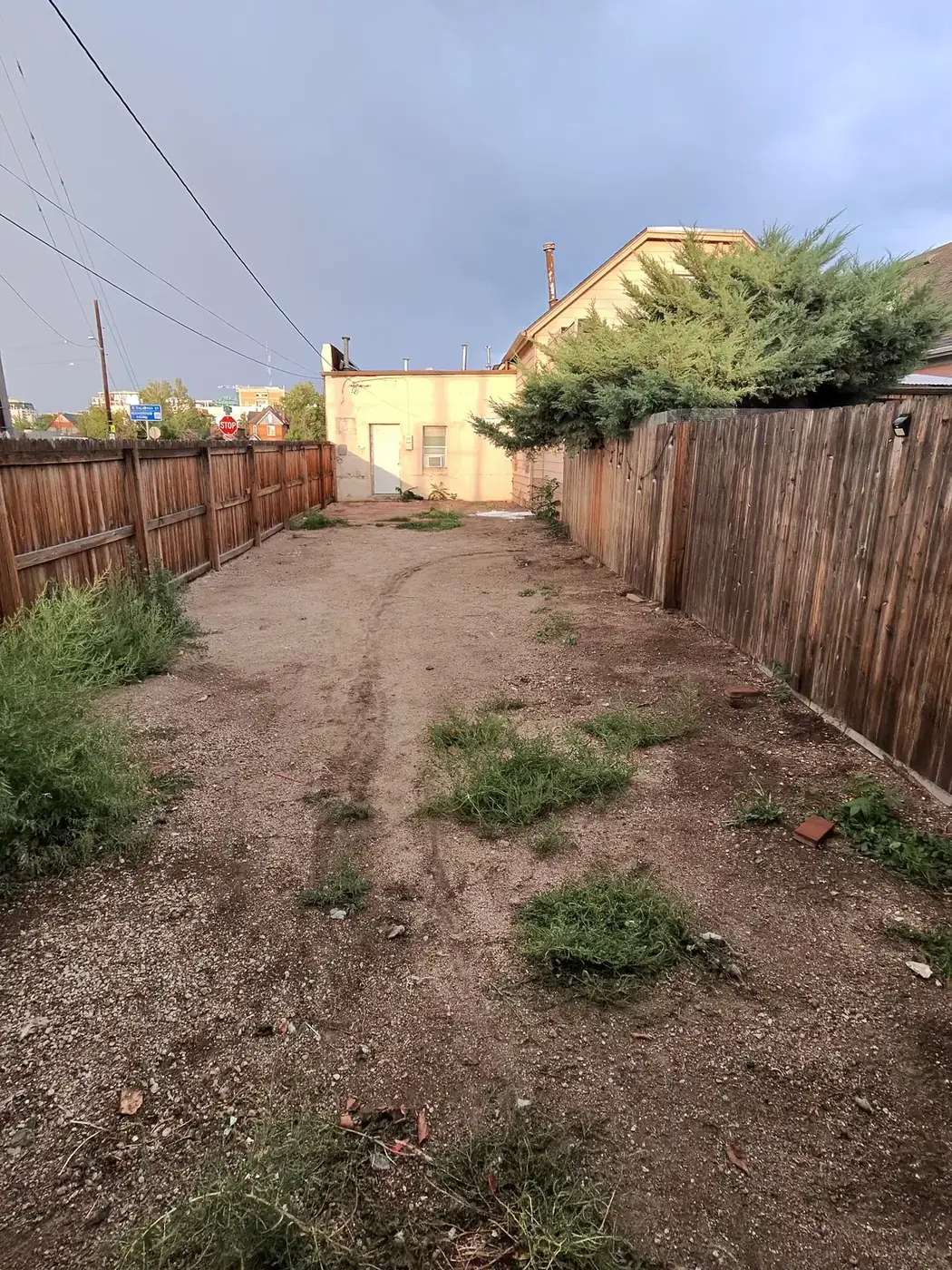 Same alley strip cleared