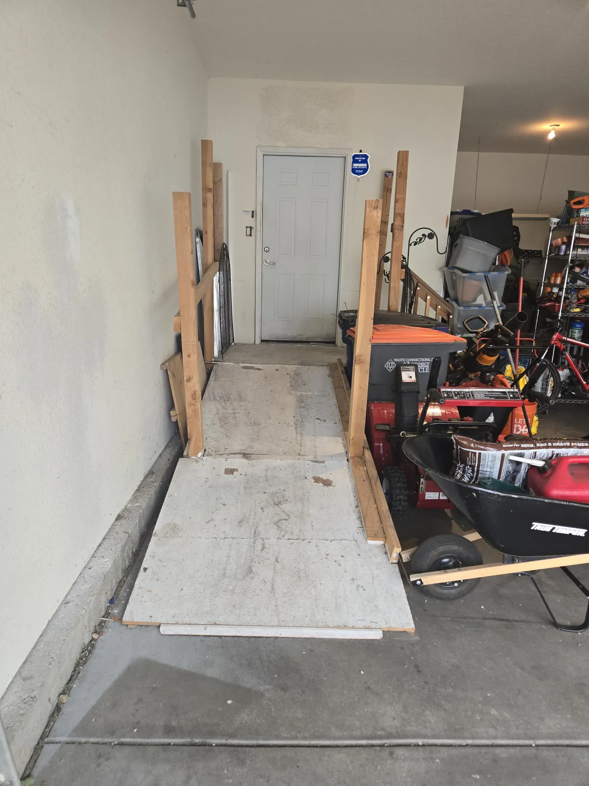 Garage cleanout, before and after