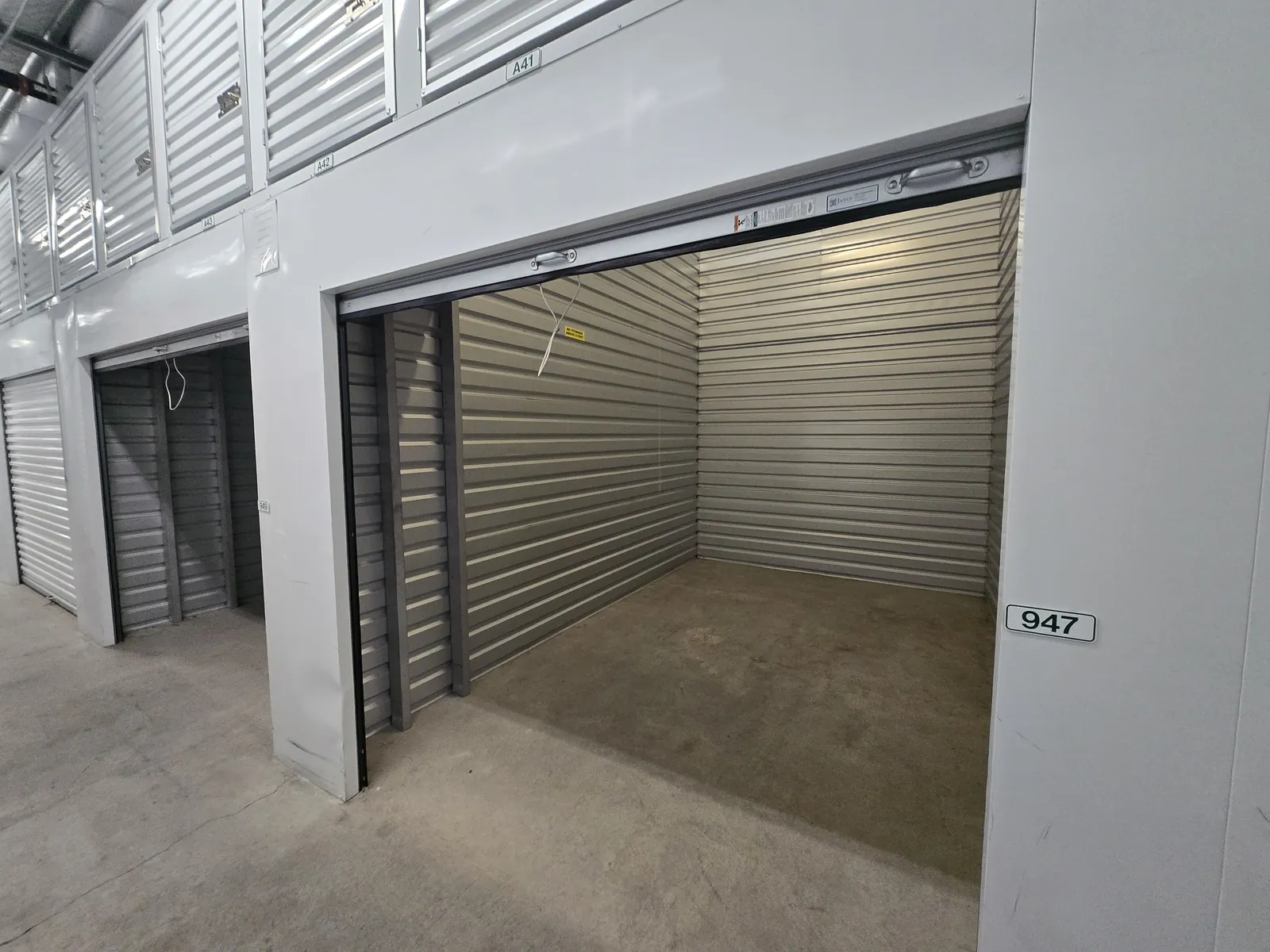 Storage unit cleanout, before and after